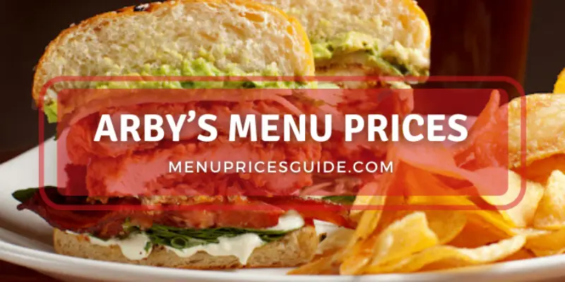 arby's menu prices