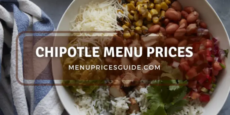 chipotle menu prices,Chipotle Menu with Prices