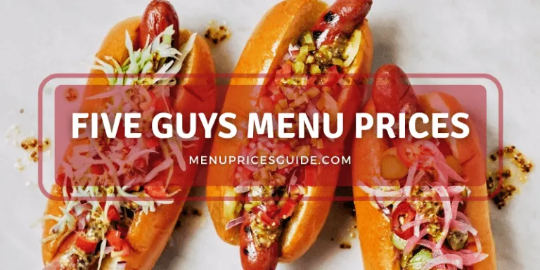 five guys menu prices