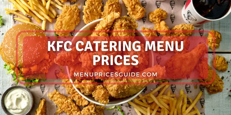KFC catering menu