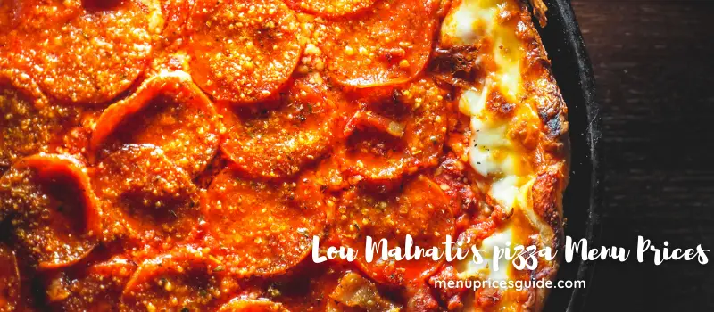 Lou Malnati's pizza menu