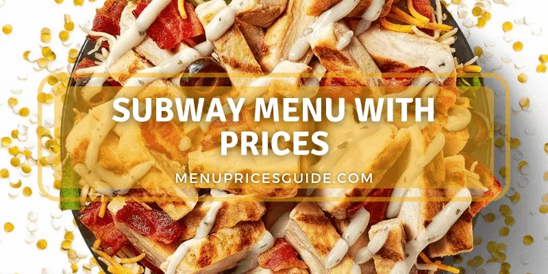 Subway Menu With Prices