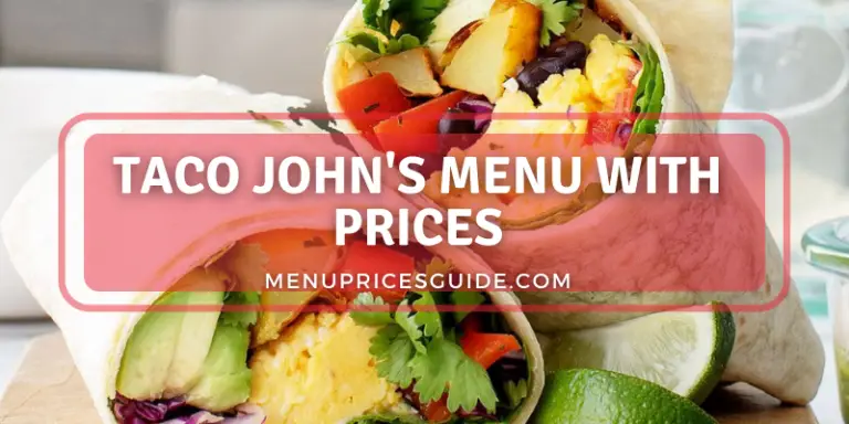 Taco John's Menu with Prices