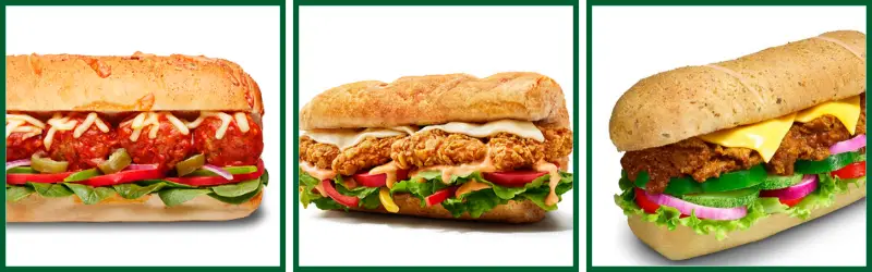 Subway Specials Menu Prices