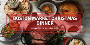 Boston market Christmas Dinner 2021