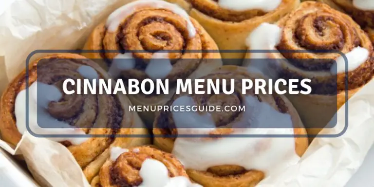 Cinnabon Menu Prices