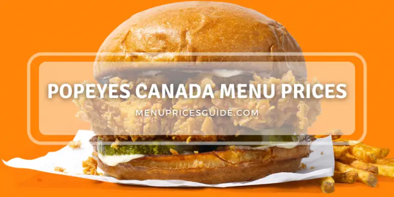 popeyes canada menu,Popeyes Canada Menu Prices