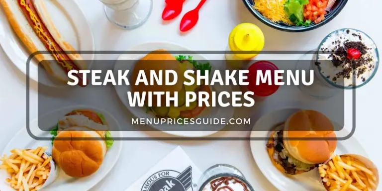 Steak and Shake Menu with Prices,Steak and Shake Menu Prices