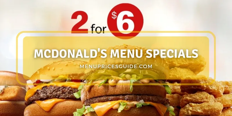 mcdonald's menu specials