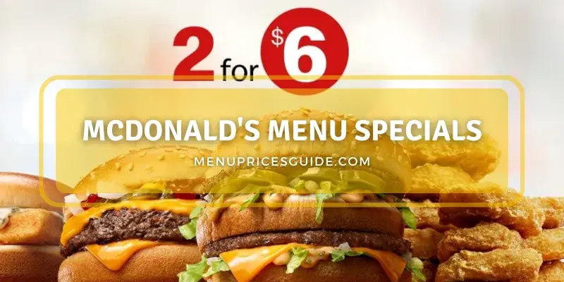 mcdonald's menu specials