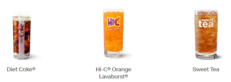 mcdonald's drink menu