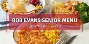 Bob Evans Senior Menu prices