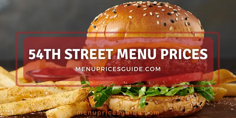 54th Street menu
