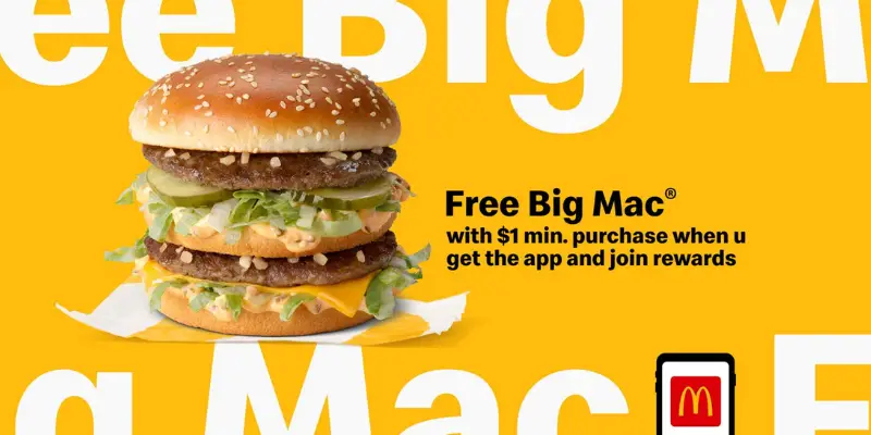 Free Big Mac®. One for the Price of None.