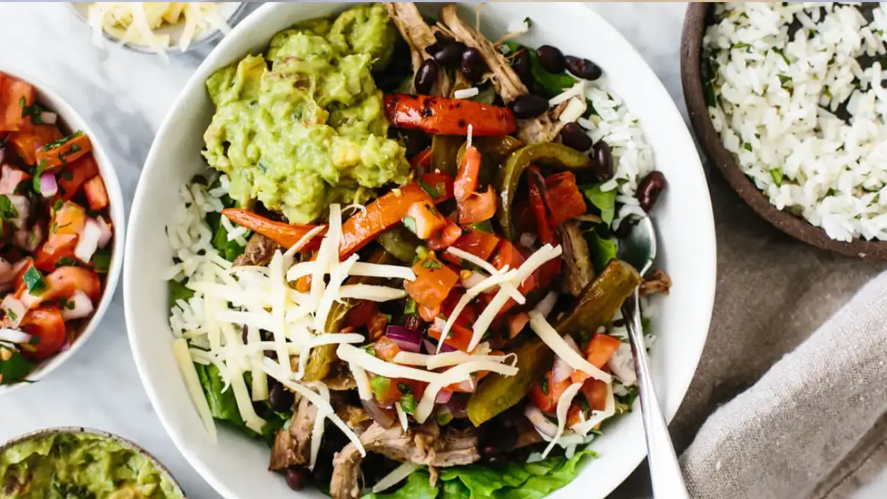 Chicken & Carnitas Bowl at Chipotle