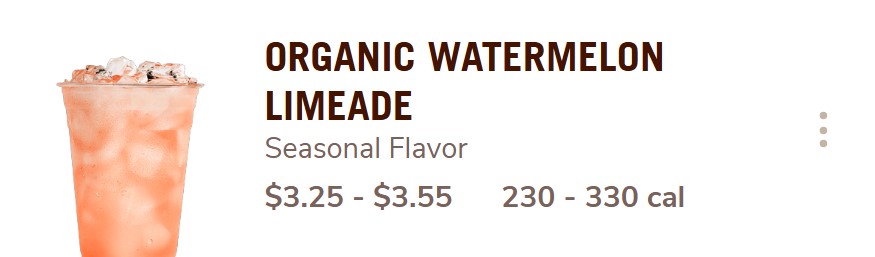 Organic water melon limeade